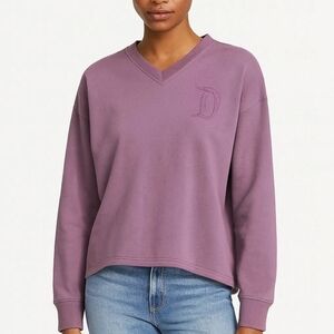 Disney Parks Castle Crew Purple Crew Sweatshirt